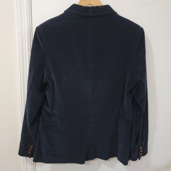 Bridle and Bit Corduroy Jacket Dark Blue Riding Size 11 - Picture 5 of 16